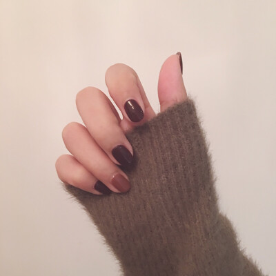 美甲 纯色 跳色