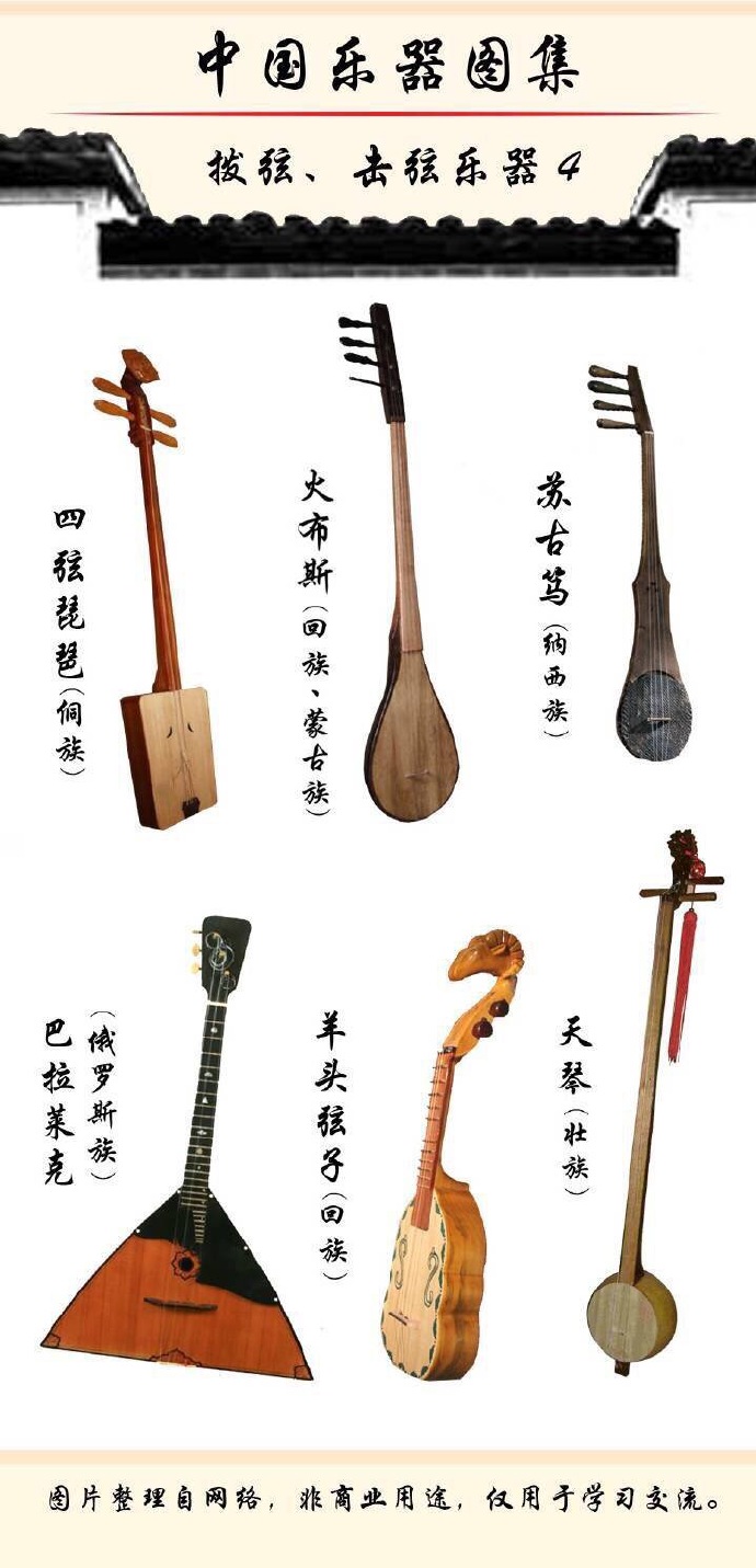 中国乐器图集——拨弦乐器