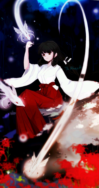 巫女桔梗 堆糖网