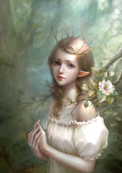【人物【cg【插画【少女【参考【唯美【无水印】