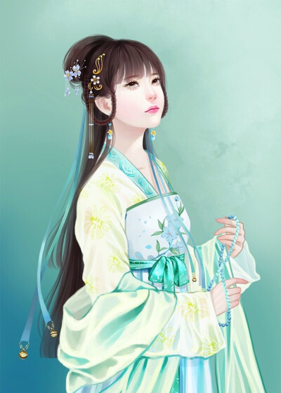 古代美人的图