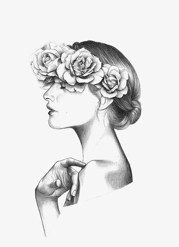 素描女孩 堆糖,美图壁纸兴趣社区