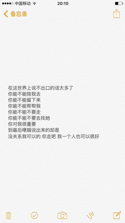 在这世界上说不出口的话太多了你能不能陪我去你能不能留下来你能不能