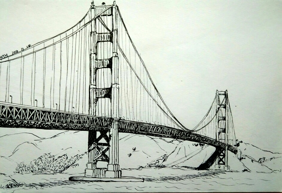 旧金山大桥 速写