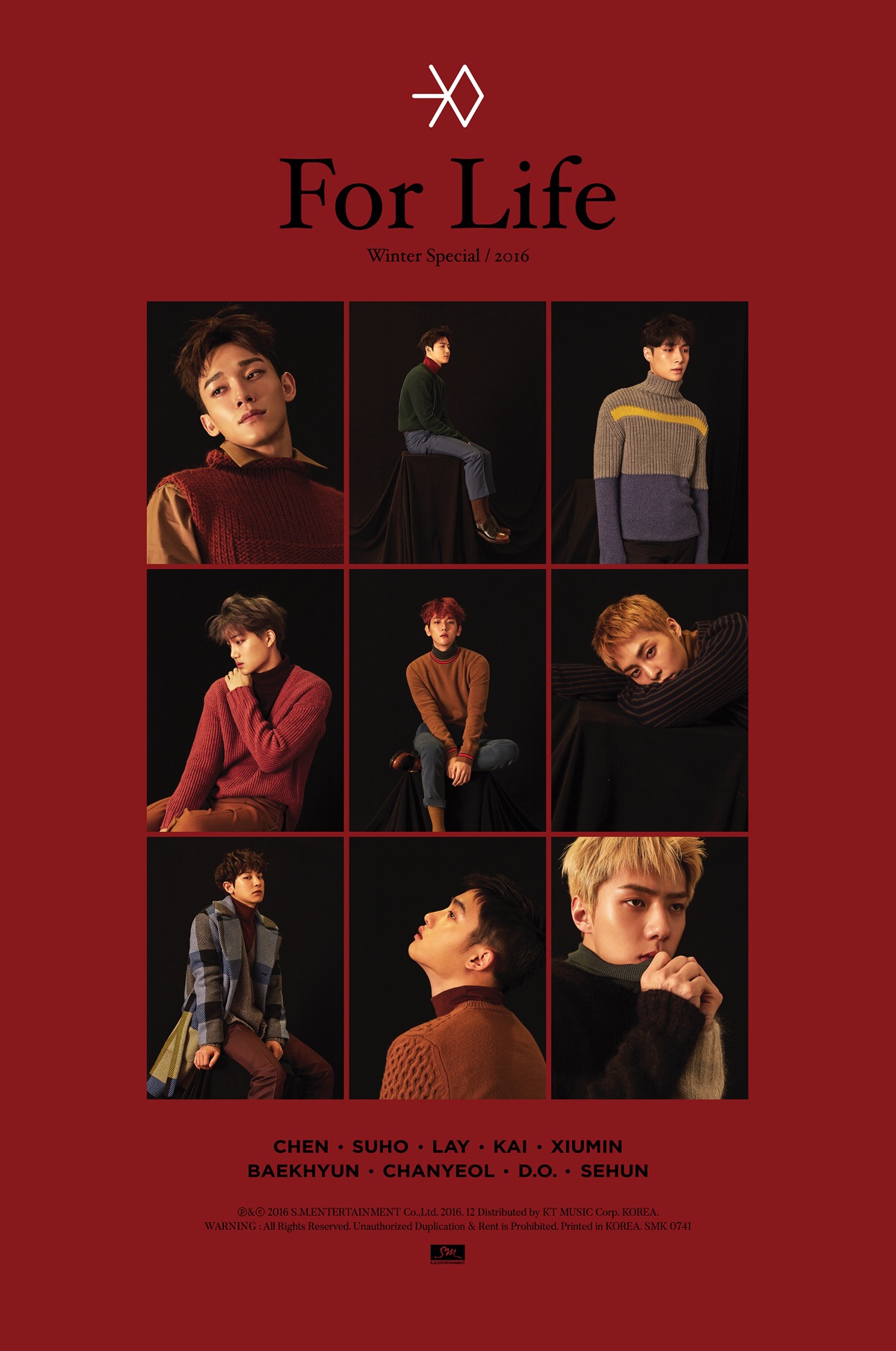 exo 2016 winter special album 冬专《forlife》