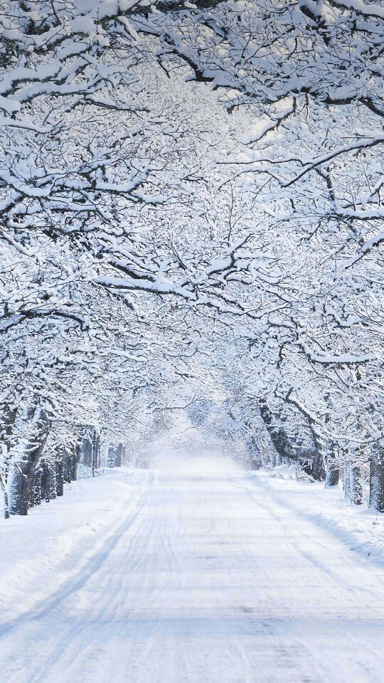 华为锁屏 冬日 雪花 雪景