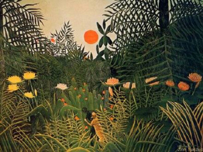 亨利·卢梭(henri theodore rousseau,1844-1910,法国画家,生于法国