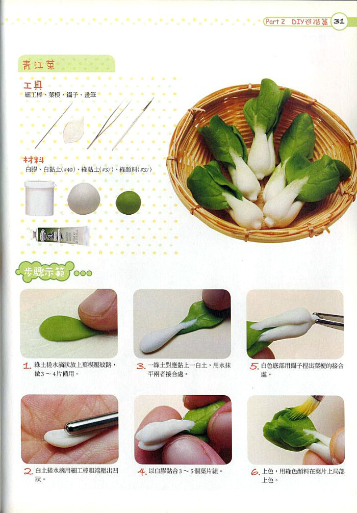 diy 手工 自制 软陶 黏土食玩 小人国 可爱 袖珍 水果 青菜