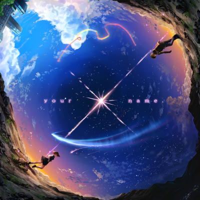 你的名字 天空 黄昏 夜