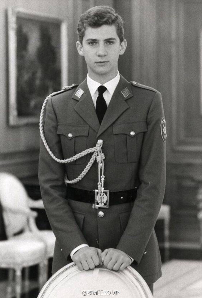 1985年时的西班牙国王菲利普六世,才17岁的小