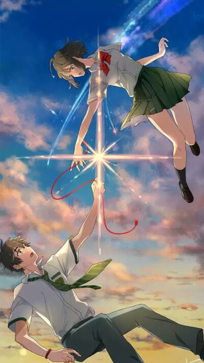 《你的名字》, 君の名は ,日本动画电影新海诚,壁纸,截图,立花泷,宫水