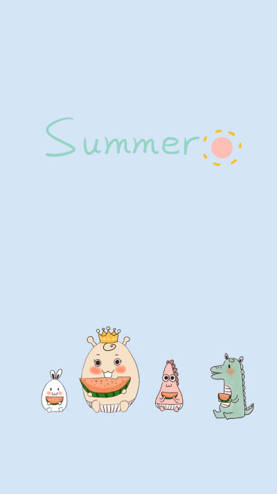 可爱卡通插画 壁纸 夏七酱