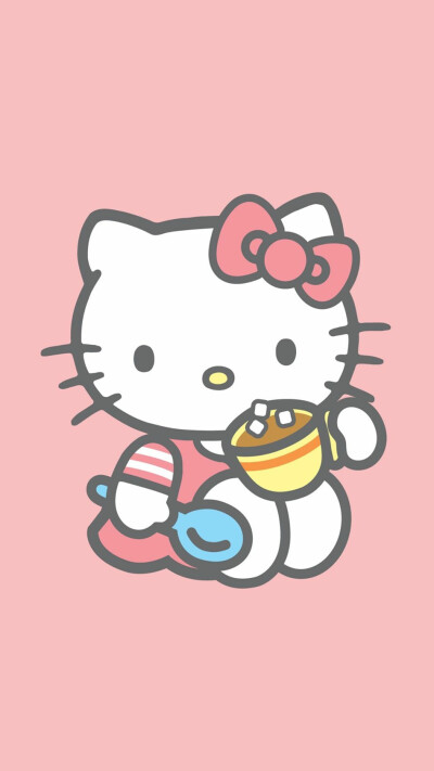 iphone 壁纸 hello kitty 凯蒂 kt猫