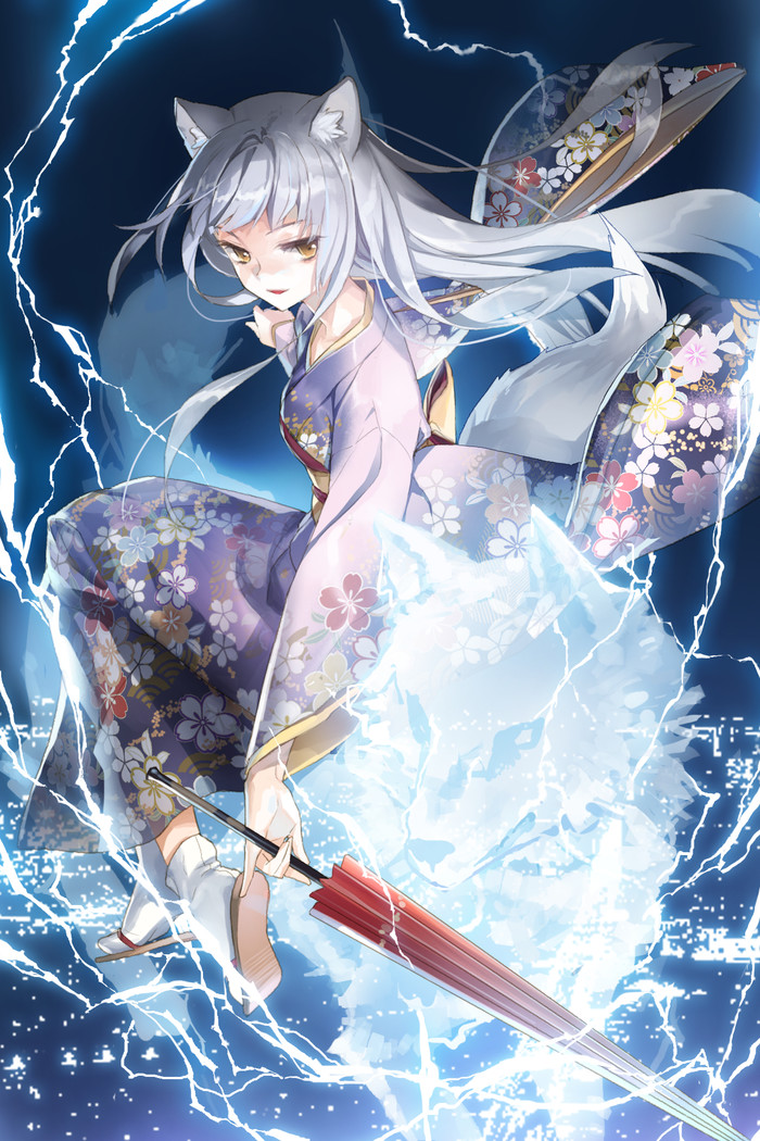 古风美女 狐狸 九尾 二次元