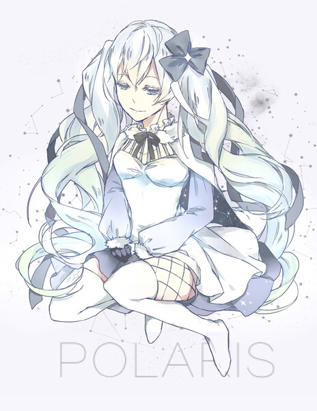 动漫图初音双马尾