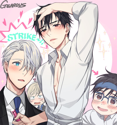 维勇【侵删致歉】冰上的尤里 yuri on ice p站画师 gearous 作品【侵
