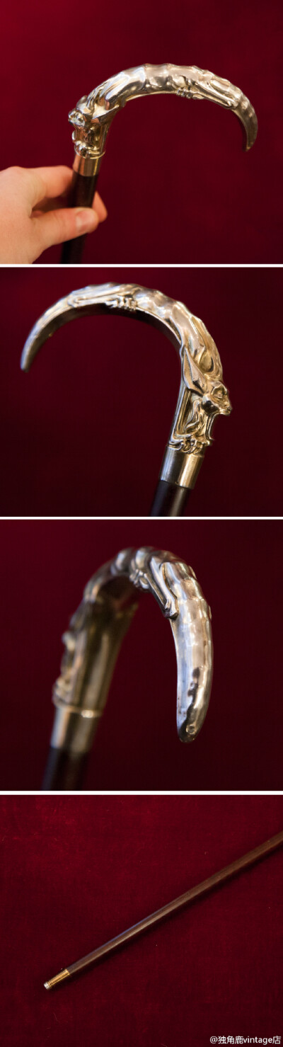 独角鹿antique#一根手杖,就能有力地表明绅士或女士的尊篌地位.