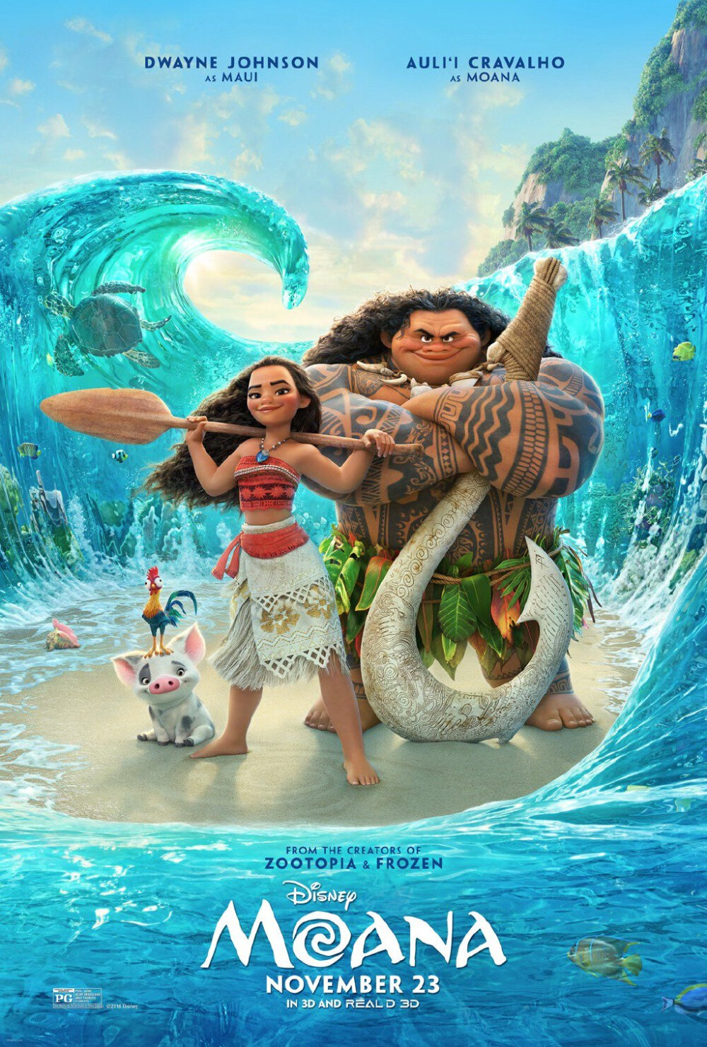 《海洋奇缘》(《moana》)是由华特·迪士尼影片公司出品的第57部动画