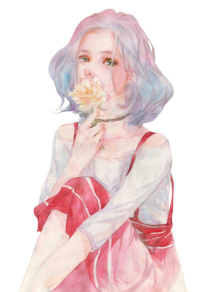 水彩动漫人物唯美