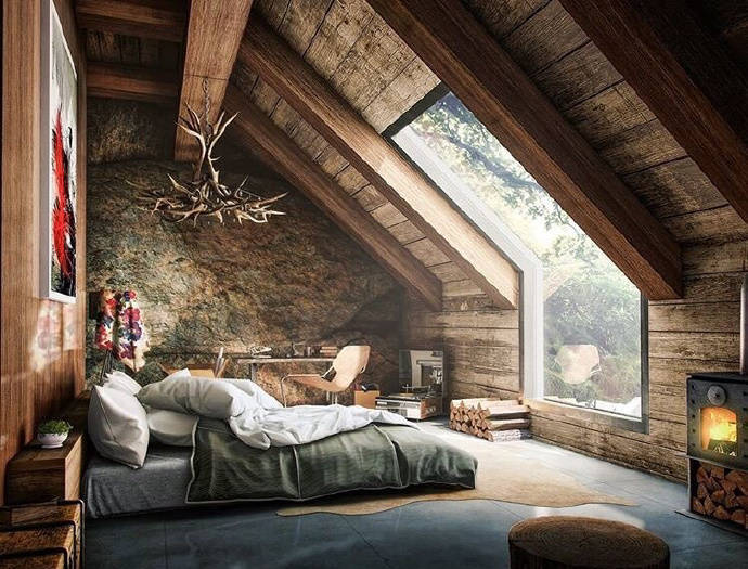 小木屋卧室