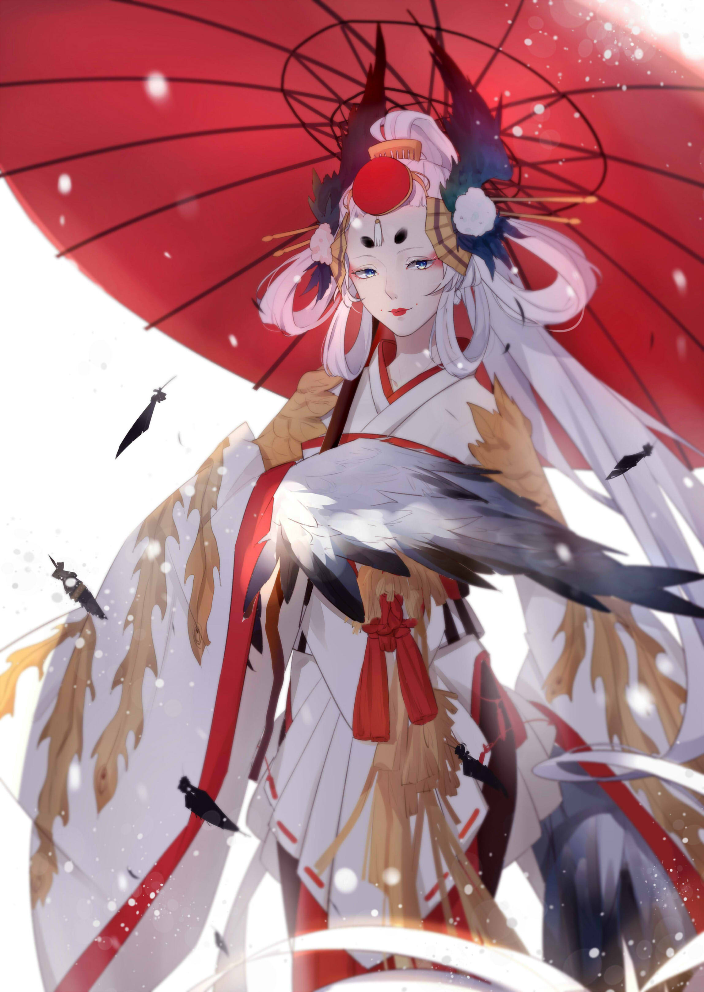 阴阳师 姑获鸟 画师:云 本作品pixiv id 6 堆糖,美图壁纸兴趣