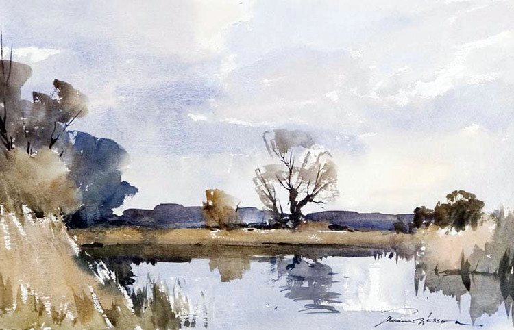 英国james fletcher watson 的风景水彩画欣赏