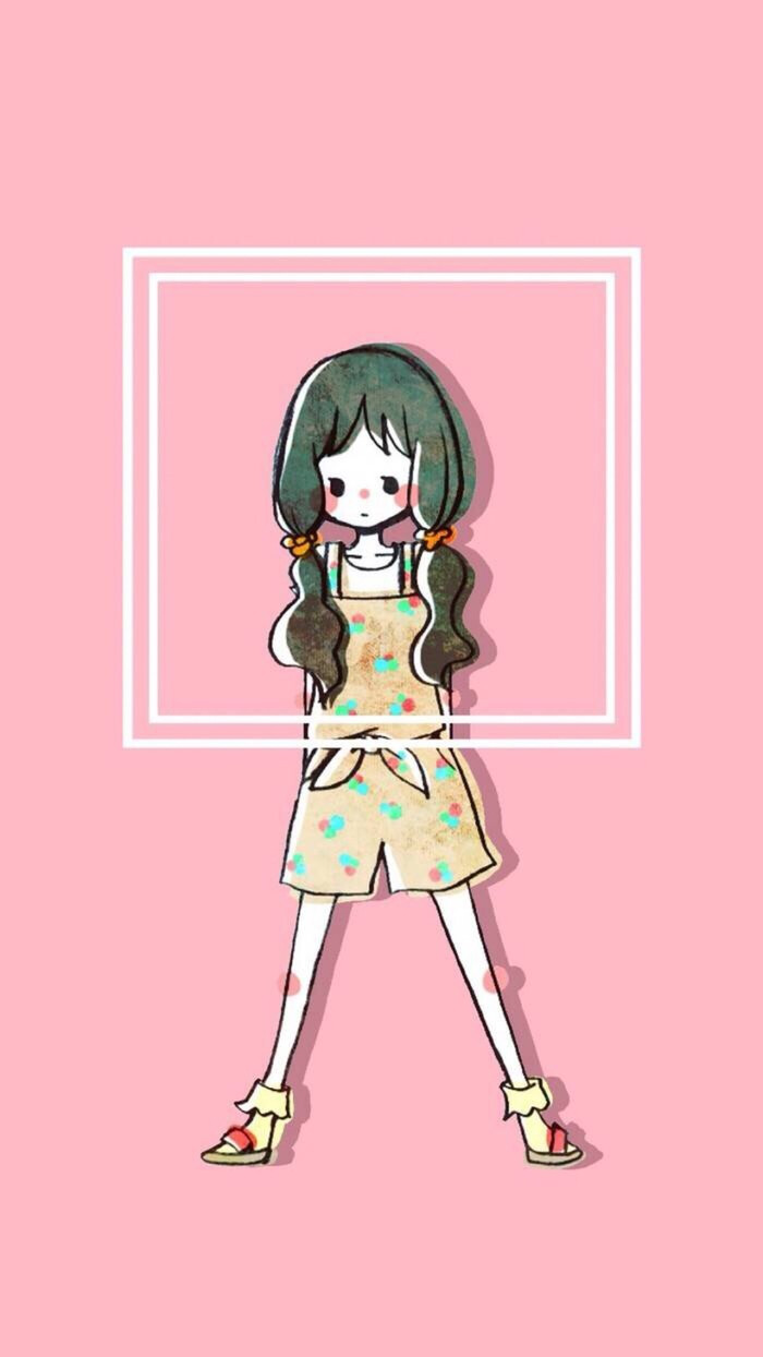 粉色少女壁纸
