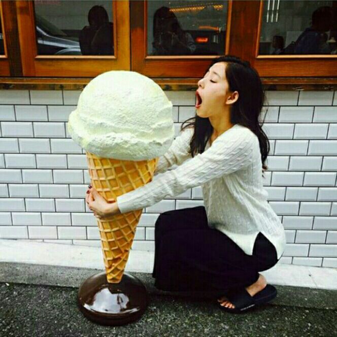 女生头像 搞怪 可爱 冰淇淋