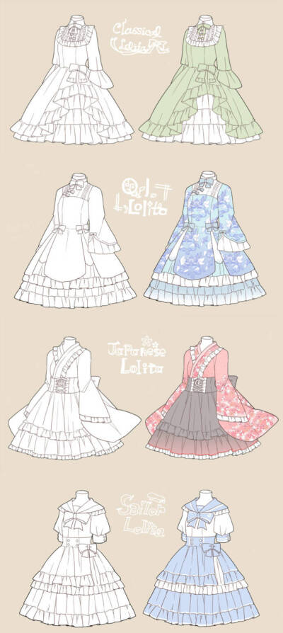 82款动漫人物 lolita服装,裙子,衬衫/制服等!转需!
