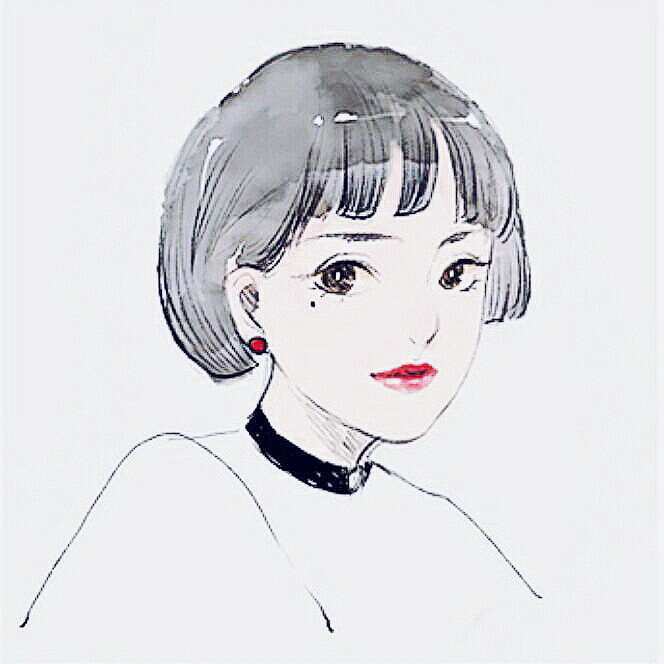 女生手绘头像