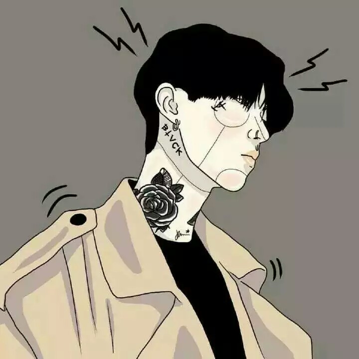手绘男生头像