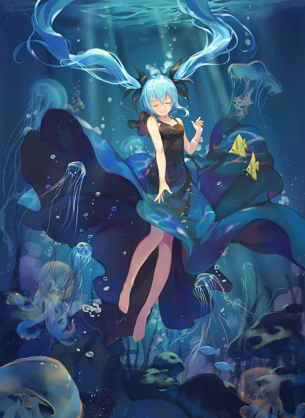 初音未来 深海少女 画师: atdan- 本作品pixiv id=61607260