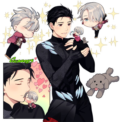 维勇【侵删致歉】冰上的尤里 yuri on ice p站画师 gearous 作品【侵