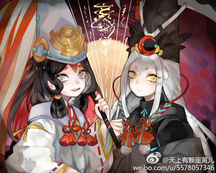 阴阳师黑白童子