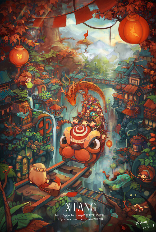 xiang._原创,插画,练.