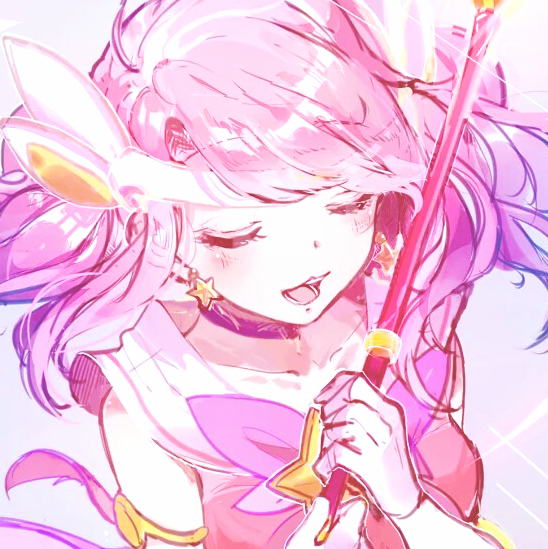 自截 动漫头像 女头 英雄联盟 魔法少女 光辉女郎 拉克丝 弯截 lol