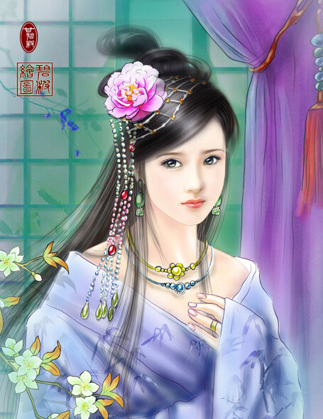 没事看看美女,拿起笔画一画,也是生活的一种乐