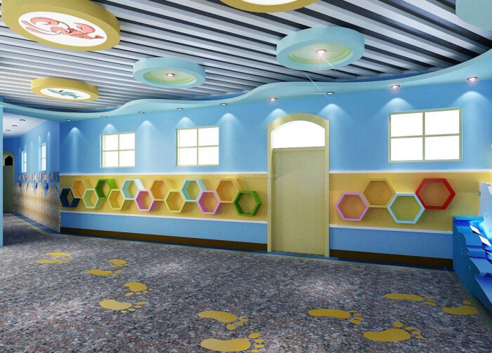 现代地中海风格幼儿园装修设计效果图