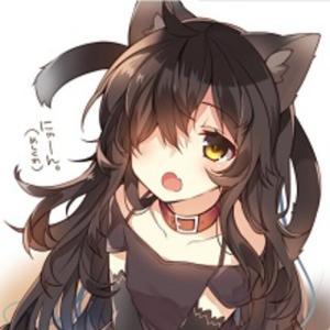 猫女 动漫 二次元 黑色调