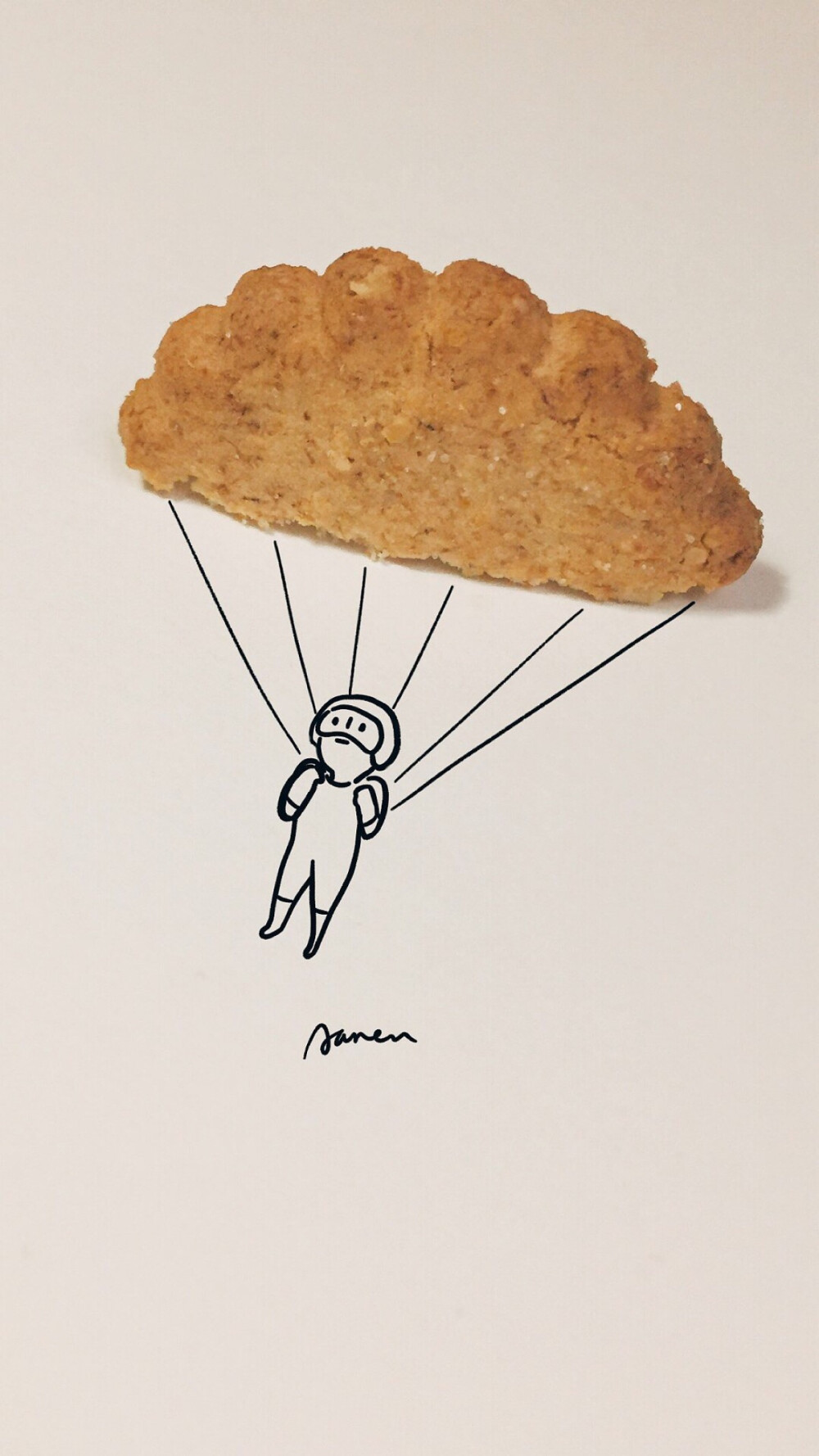 饼干降落伞.有趣.壁纸.锁屏.
