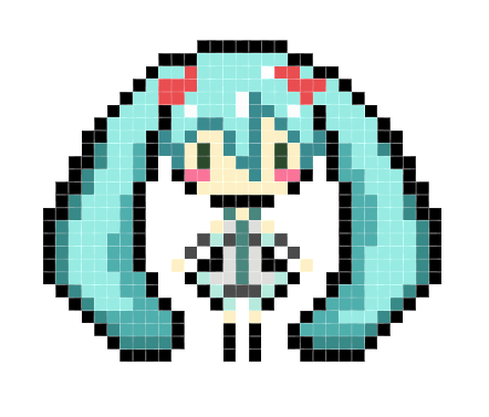 初音未来 二次元 拼豆