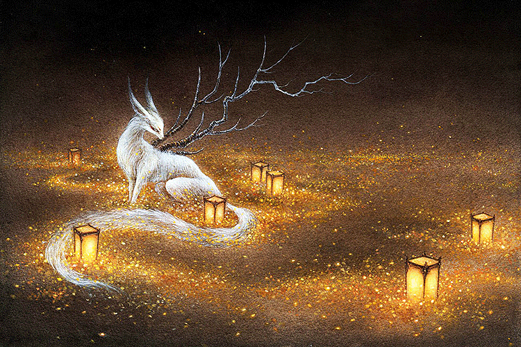 狐骑·乘黄:古代中国神话传说中的异兽名或神马《山海经·海外西经》