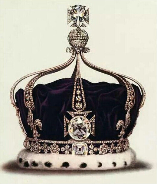 镶嵌在英国女王皇冠上的光明之山钻石