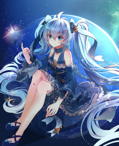 初音未来 雪未来 画师:包菜 本作品pixiv id=62005362