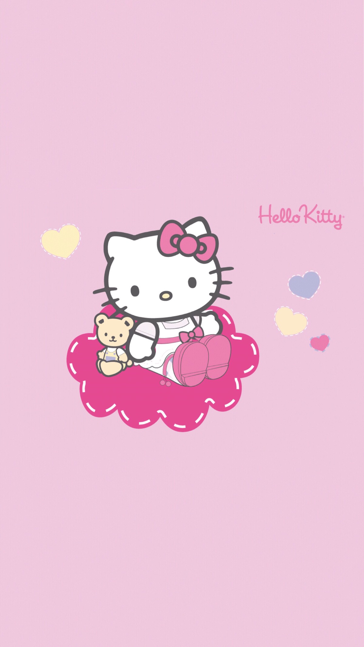 iPhone 壁纸 Hello Kitty 凯蒂 KT猫 - 高清图片，堆糖，美图壁纸兴趣社区