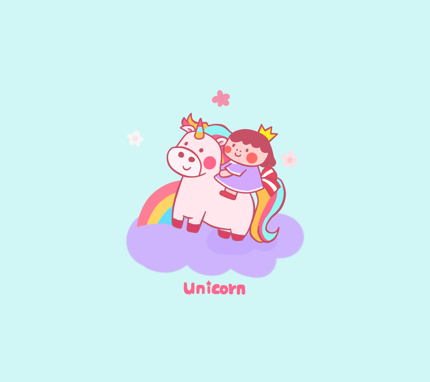 富美子,独角兽unicorn,壁纸,小公主