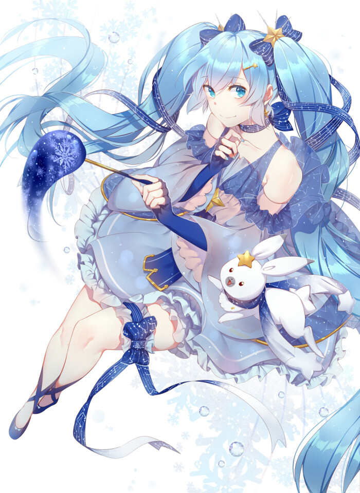 初音未来 雪未来2017 画师:jinko_神子 本作品pixiv id= 62253945