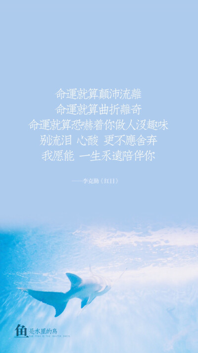 蓝色文字壁纸