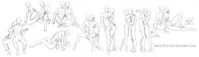 双人动作 人体素材