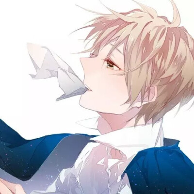 插画动漫 二次元 头像男